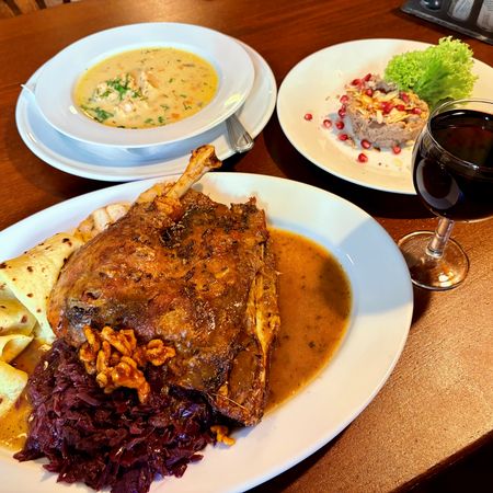 St. Martins Day goose - Prague Restaurant U Pinkasu